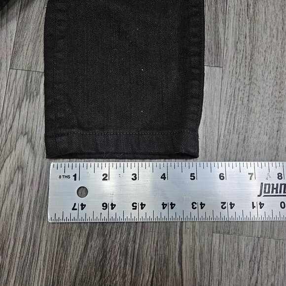 J Crew Toothpick Jeans Womens 26 Black Skinny Stretch Denim Pants Cropped - Picture 13 of 13